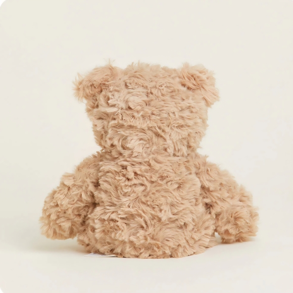 Warmies Brown Curly Bear Junior - Picture 5 of 14